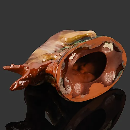 Керамическая статуэтка "Лань" Гжельского завода, СССР 1950-1960 гг. - View 3