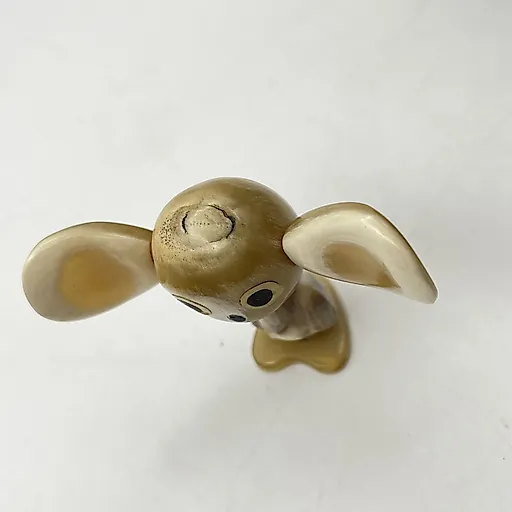 Резная статуэтка Чебурашки из рога, СССР, 1980-1990-е годы - View 5