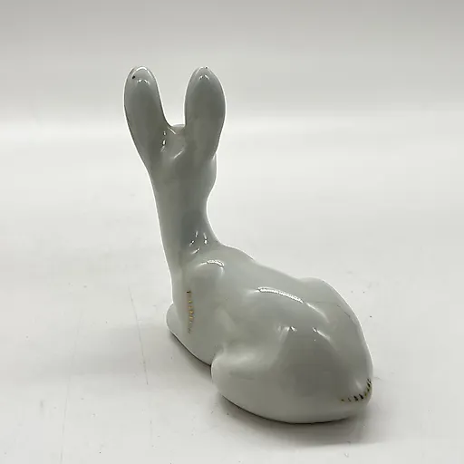 Фарфоровая статуэтка "Косуля" с золочением, Рижский фарфоровый завод, СССР, 1980-е - View 2