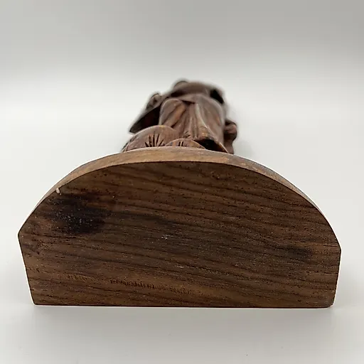 Резная деревянная статуэтка богини Сарасвати, Индия, 1970-1990 гг. - View 7