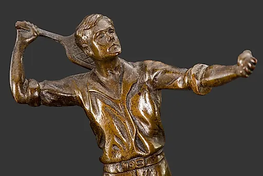 Статуэтка "Теннисист" из шпиатра и камня, Западная Европа, середина XX века - View 2