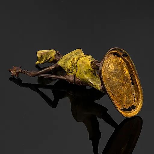 Скульптура «Африканский музыкант» из металла, литьё с крашением, Европа, 2000-2015 гг. - View 4