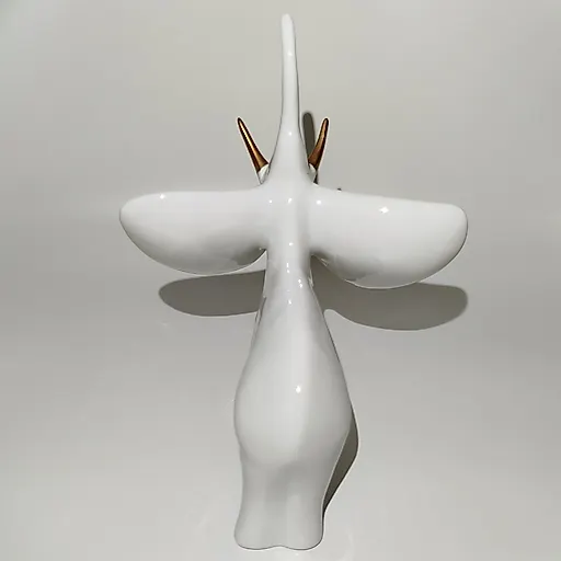 Фарфоровая статуэтка «Слон» с золочением, Hollohaza, Венгрия, 1970-е - View 4