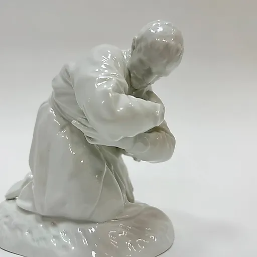 Фарфоровая статуэтка «Воин с саблей» 1920-х годов, KPM Германия - View 5