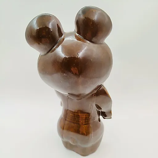 Большая фарфоровая статуэтка Олимпийский мишка авторства Чижикова, СССР 1980 - View 5