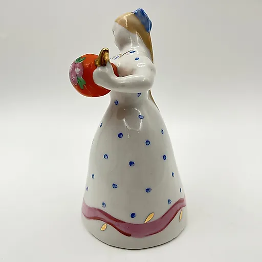 Фарфоровая статуэтка "Девушка с чайником" авторства Н. А. Малышевой, Дулевский завод, СССР - View 4