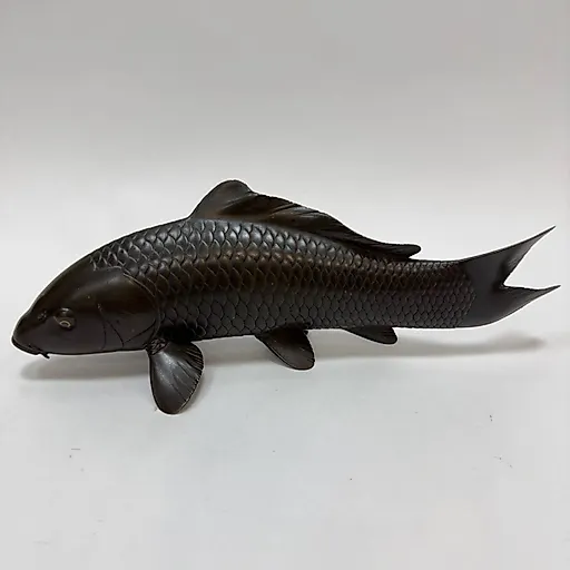 Бронзовая скульптура Карпа, Япония, период Мэйдзи, 1868-1912 гг. - View 2