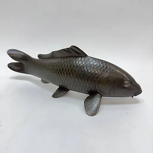 Бронзовая скульптура Карпа, Япония, период Мэйдзи, 1868-1912 гг. - View 3