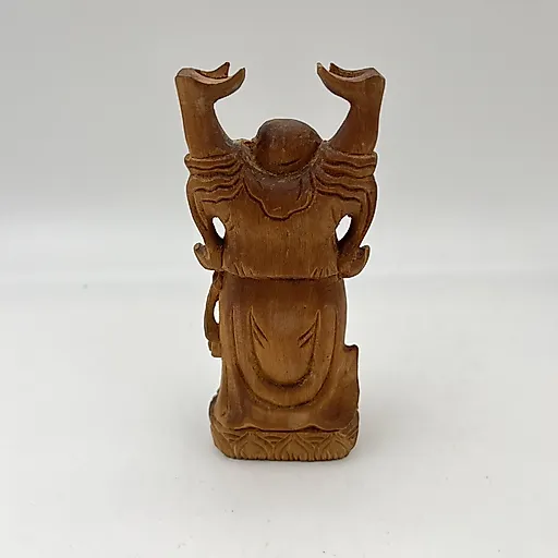 Статуэтка Хотэй из резного дерева, Азия, 1970-1990 гг. - View 3