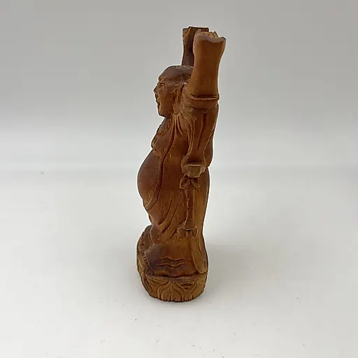 Статуэтка Хотэй из резного дерева, Азия, 1970-1990 гг. - View 4