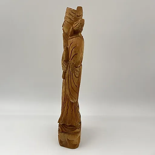 Резная деревянная статуэтка божества Лу-син, Азия, середина XX века - View 2