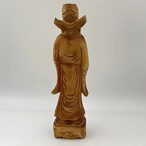 Резная деревянная статуэтка божества Лу-син, Азия, середина XX века - View 3