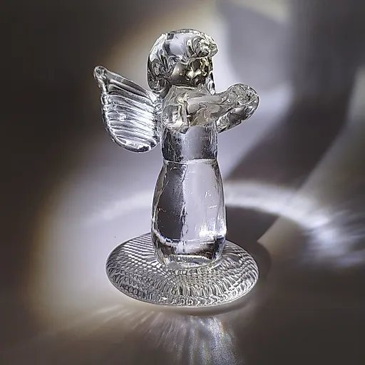 Хрустальный ангел ручной работы, гутная техника, Россия, конец XX - начало XXI века - View 2