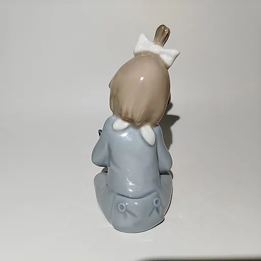 Фарфоровая статуэтка "Девочка с тарелкой", NAO Porcelain, Испания, 1988-2000 гг. - View 2