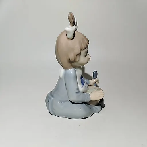 Фарфоровая статуэтка "Девочка с тарелкой", NAO Porcelain, Испания, 1988-2000 гг. - View 4