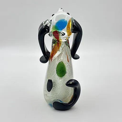 Стеклянная статуэтка Такса, гутная техника, Европа, XX век - View 3