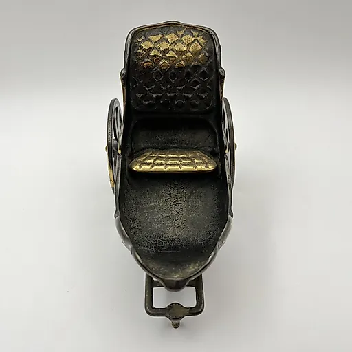 Бронзированная статуэтка "Экипаж с лошадью", металлическое литьё, Западная Европа, 1970-1990 гг. - View 4