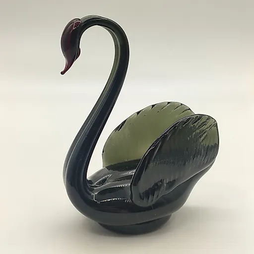 Статуэтка «Чёрный лебедь» из цветного стекла, гутная техника, СССР, 1970-1990 гг. - View 2
