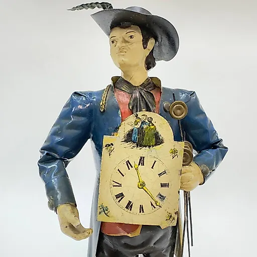 Бронзовая статуэтка часовщика, Франция, конец XIX века - View 4