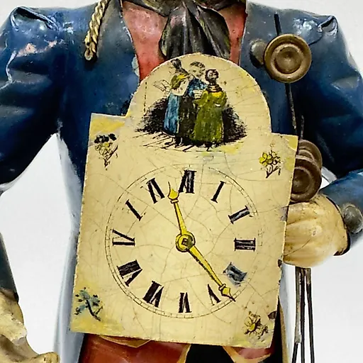 Бронзовая статуэтка часовщика, Франция, конец XIX века - View 5