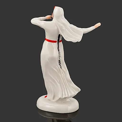 Фарфоровая статуэтка «Танцующая татарка» Дулевского завода, СССР 1937-1940 гг. - View 2