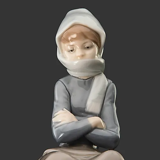 Фарфоровая статуэтка Lladro "Девочка с утятами", Испания, 1974-1990 гг. - View 2