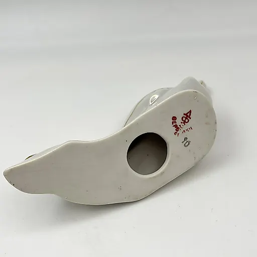 Фарфоровая статуэтка "Осётр" с люстром и золочением, ДФЗ Вербилки, СССР, 1950-е - View 6