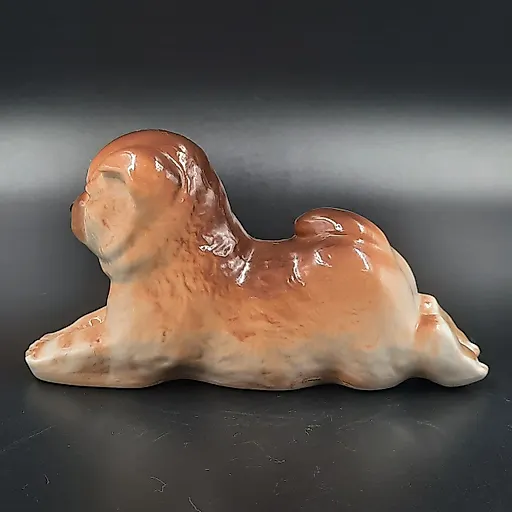 Фарфоровая статуэтка собаки породы чау-чау, скульптор П.П. Веселов, ЛФЗ, СССР, 1970-1990-е годы - View 4