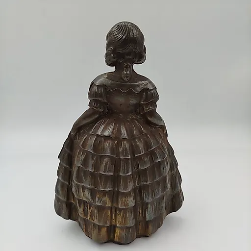 Бронзированная статуэтка «Юная красавица в бальном платье», металл, Западная Европа, 1960-1980 гг. - View 4