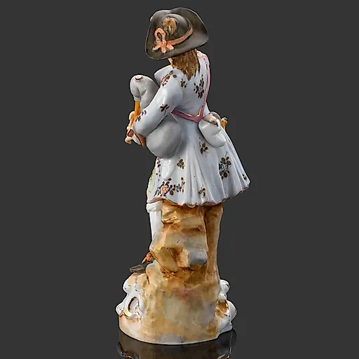 Фарфоровая статуэтка "Музыкант с волынкой", Aelteste Volkstedt, Тюрингия, конец XIX века - View 3