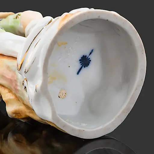 Фарфоровая статуэтка "Музыкант с волынкой", Aelteste Volkstedt, Тюрингия, конец XIX века - View 4