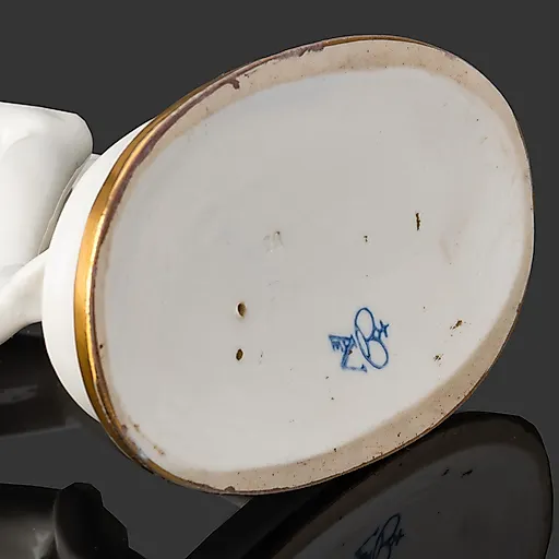 Фарфоровая статуэтка «Танцовщица» в стиле модерн с золочением, Aelteste Volkstedt, Германия, начало XX века - View 4