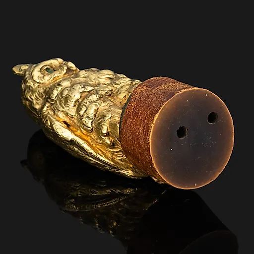 Бронзовая статуэтка "Сова на пне" с холодной эмалью, Западная Европа, 1960-1980 гг. - View 4