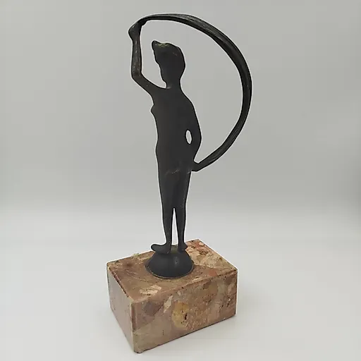 Скульптура 'Обнаженная на шаре' из металла и искусственного камня, Европа, конец XX - начало XXI века - View 3