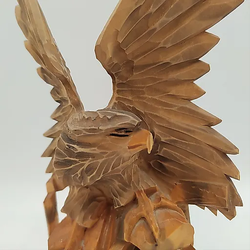 Резная деревянная статуэтка Орёл, СССР, 1970-1990 гг. - View 3