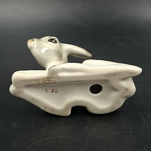 Фарфоровая статуэтка "Лежащий ослик" скульптора П.П. Веселова, ИФЗ, СССР, 1970-1992 гг. - View 5