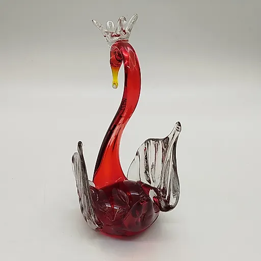 Стеклянная статуэтка Царевна-Лебедь, гутная техника, Россия, 1990-2015 - View 4