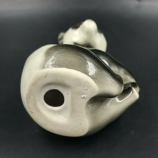 Фарфоровая статуэтка «Панда сидит» скульптора Веселова, ЛФЗ, СССР, 1970-1990 гг. - View 4