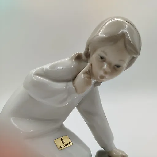 Фарфоровая статуэтка Lladro "Девочка с тапочками", Испания, 1970-е - View 4