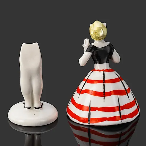 Фарфоровая статуэтка "Сплетница" из серии "Разговор", ЛЗФИ, СССР, 1950-е - View 3