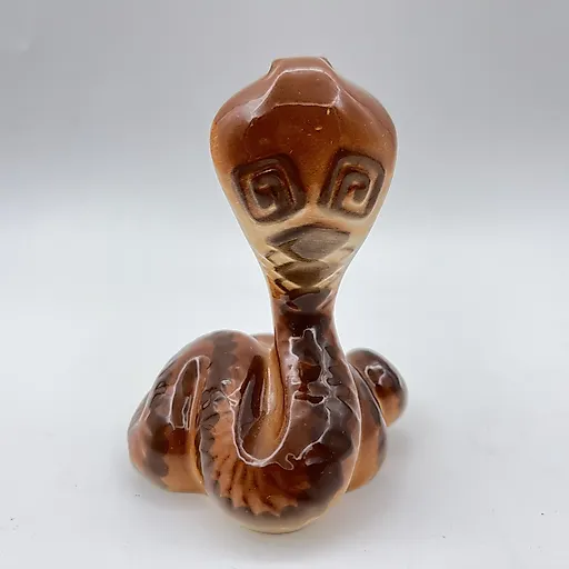 Фарфоровая статуэтка "Королевская кобра" авторства М.А. Сорокина, ЛФЗ, СССР, 1970-1986 гг. - View 3