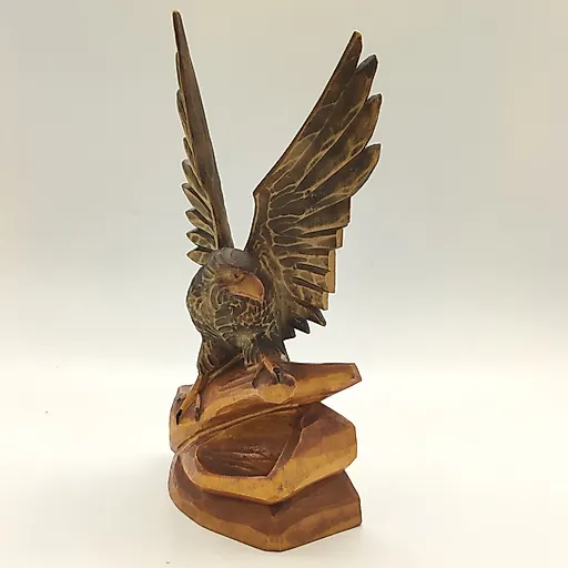 Резная деревянная статуэтка "Орёл", Львовская фабрика художественных изделий им. Леси Украинки, СССР, 1970-1990 гг. - View 2