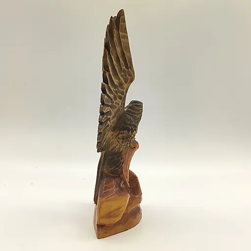 Резная деревянная статуэтка "Орёл", Львовская фабрика художественных изделий им. Леси Украинки, СССР, 1970-1990 гг. - View 3