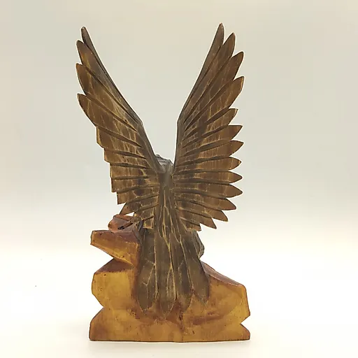 Резная деревянная статуэтка "Орёл", Львовская фабрика художественных изделий им. Леси Украинки, СССР, 1970-1990 гг. - View 4