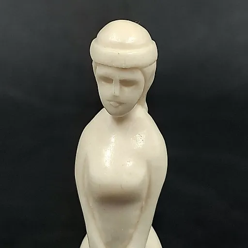 Резная костяная статуэтка «Девушка», СССР, 1970-1990 гг. - View 2