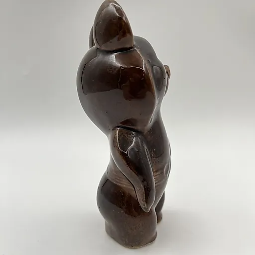 Фаянсовая статуэтка Олимпийский мишка, Конаковский завод, СССР, 1980-е - View 4