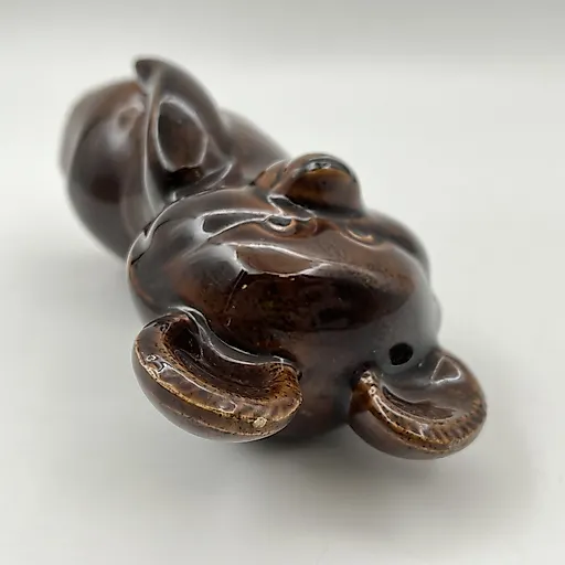 Фаянсовая статуэтка Олимпийский мишка, Конаковский завод, СССР, 1980-е - View 5