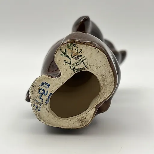 Фаянсовая статуэтка Олимпийский мишка, Конаковский завод, СССР, 1980-е - View 6