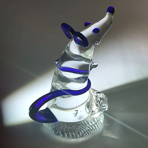 Стеклянная статуэтка "Крыса" в гутной технике, Россия, 1990-2010 гг. - View 3