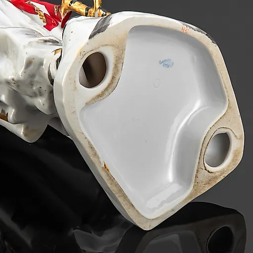 Фарфоровая скульптура Степан Разин с росписью и золочением, ЛФЗ, СССР, 1958-1960 гг. - View 4